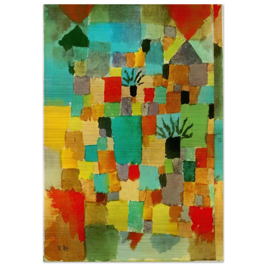 SOUTHERN TUNISIAN GARDENS 1919 - Paul Klee Brushed Aluminum Print - 70x100 cm / 28x40 inches | Paul Klee Aluminum Print | Paul Klee Prints