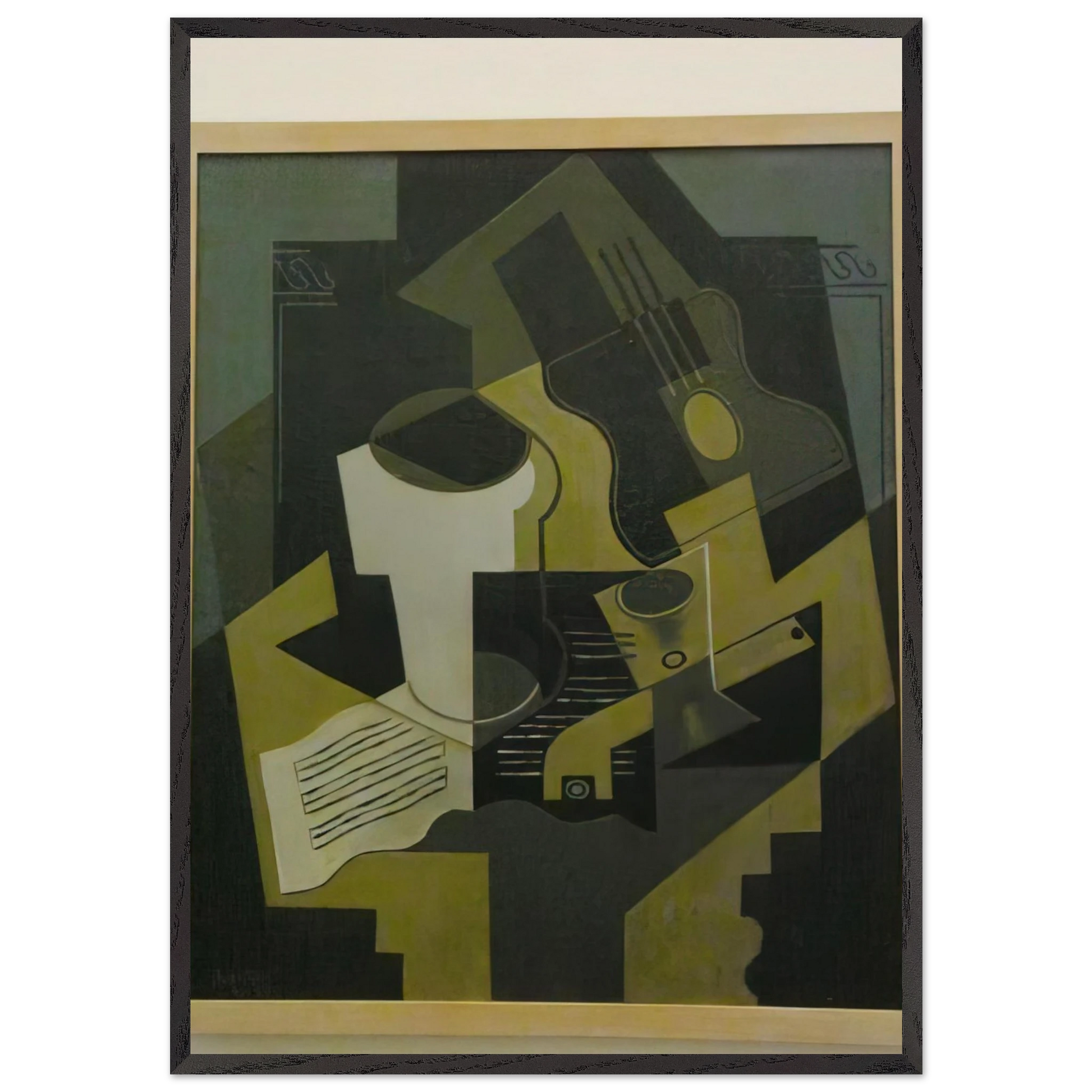 NOTDETECTED207835 - Juan Gris Framed Art Print – Black Wooden Frame - Default Title - -Framed Art Print