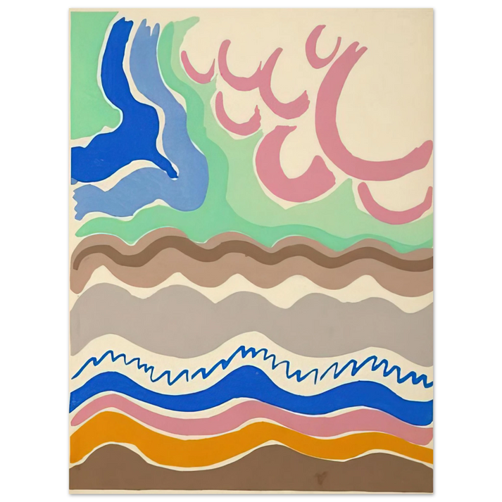 Sonia Delaunay - COMPOSITIONS COLORS IDEAS 14  75x100 cm / 30x40inches Fine Art Poster