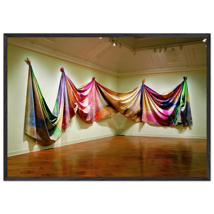 Light Depth - Sam Gilliam 70x100 cm / 28x40 inches Framed Art Print – Black Wooden Frame