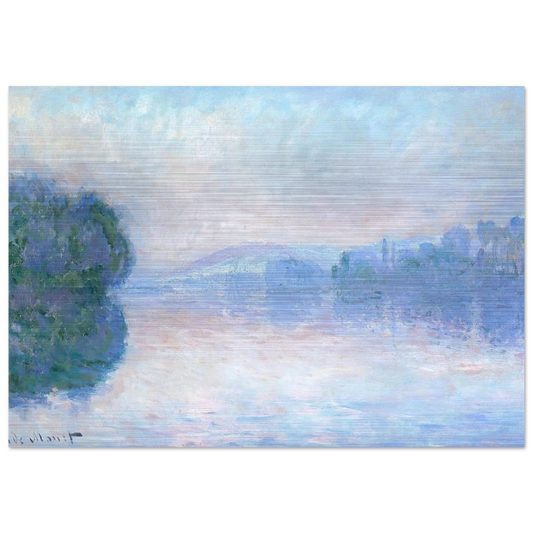 The Siene near Vernon - claude monet Brushed Aluminum Print - 70x100 cm / 28x40 inches | claude monet Aluminum Print | claude monet Prints