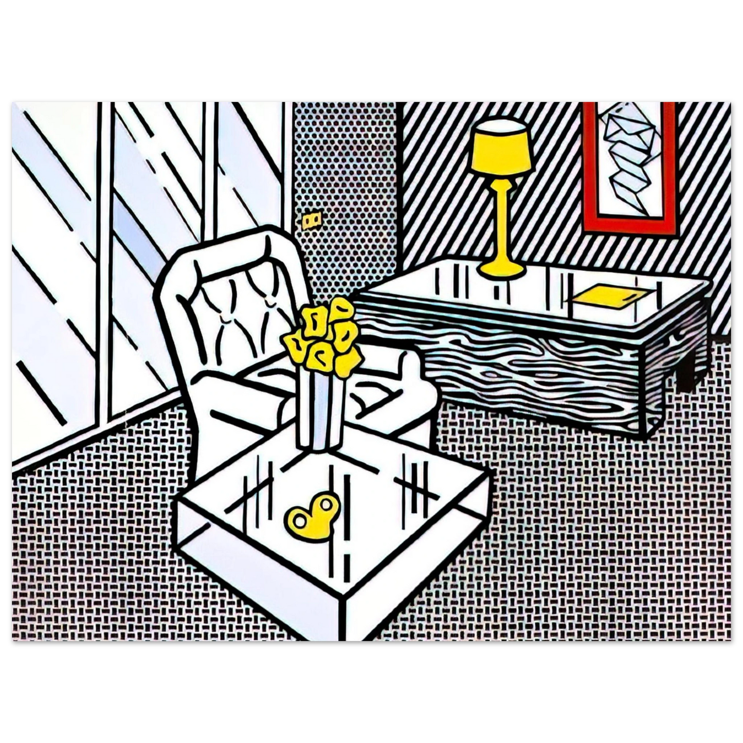 Roy Lichtenstein - THE DEN 1990 Fine Art Poster - Default Title