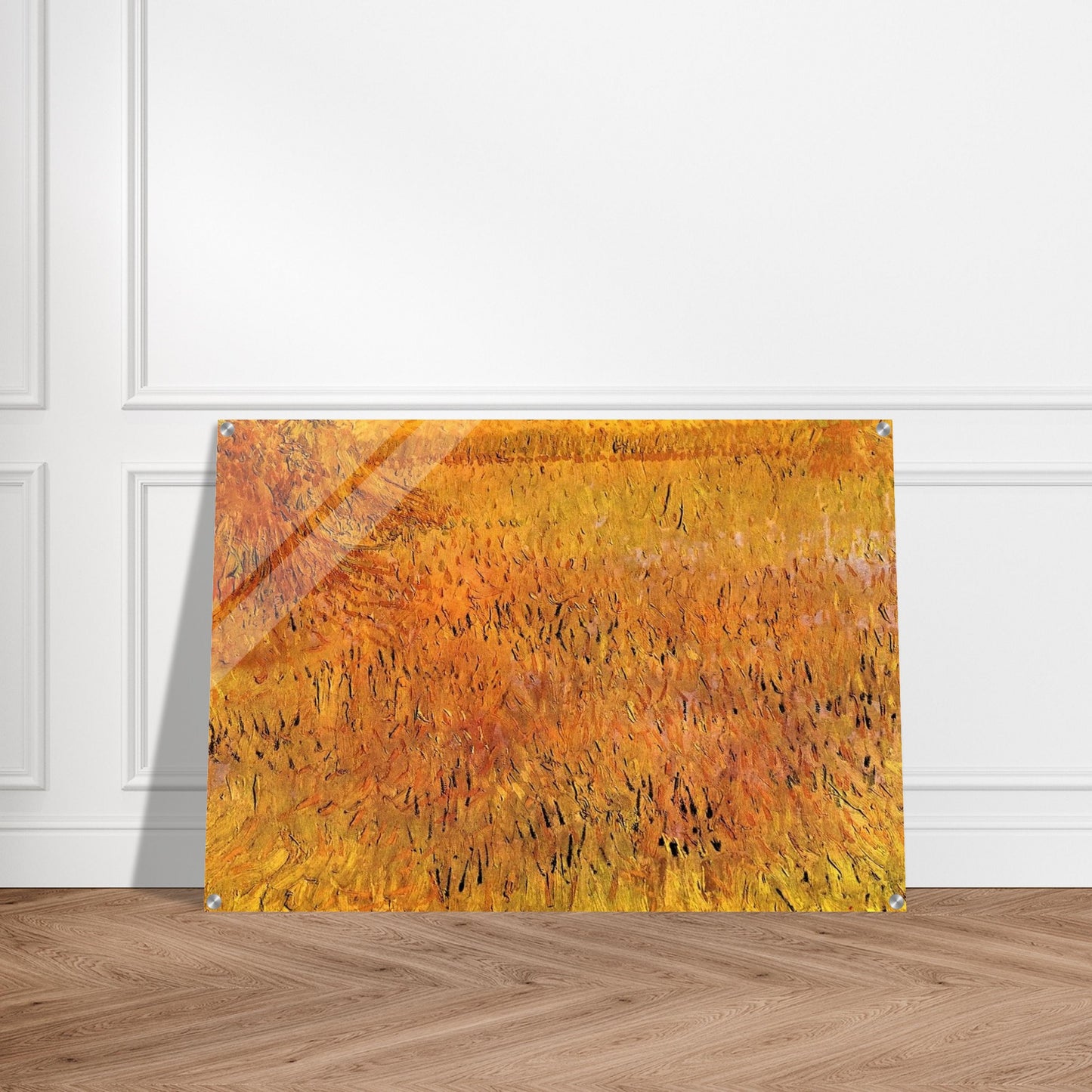 Arles View from the Wheat Fields - Vincent van Gogh Acrylic Print - 70x100 cm / 28x40″ inches | Vincent van Gogh Wall Art | Vincent van Gogh Prints