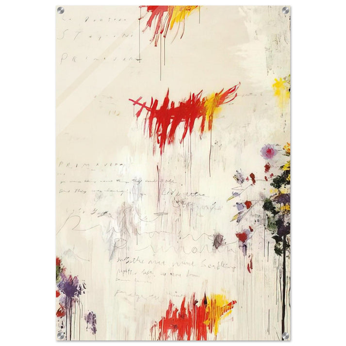 Quattro stagioni I. Primavera - Cy Twombly Acrylic Print - 70x100 cm / 28x40″ inches | Cy Twombly Wall Art | Cy Twombly Prints