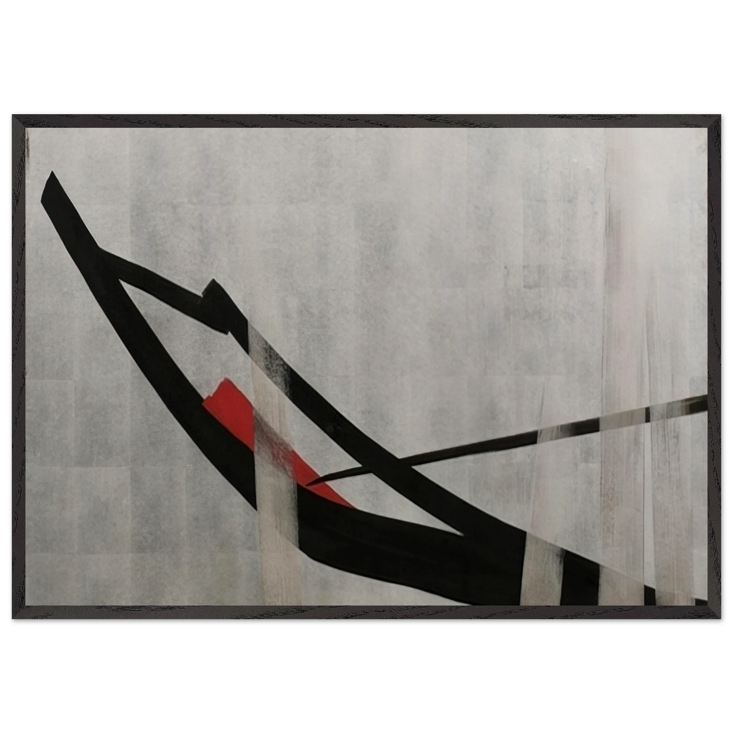 Untitled - 1977 N4 - Toko Shinoda Framed Art Print – Black Wooden Frame - Default Title - -Framed Art Print