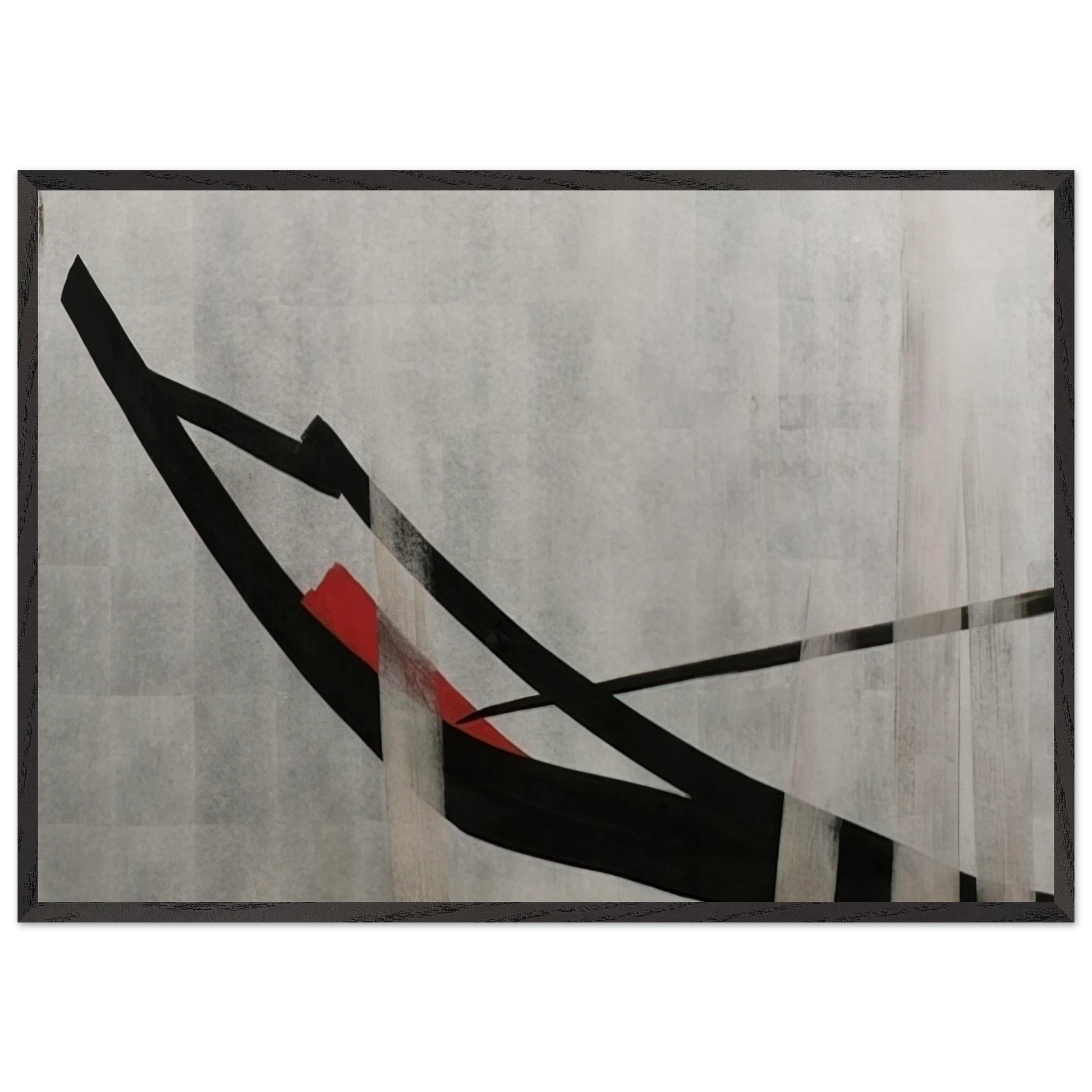 Untitled - 1977 N4 - Toko Shinoda Framed Art Print – Black Wooden Frame - Default Title - -Framed Art Print