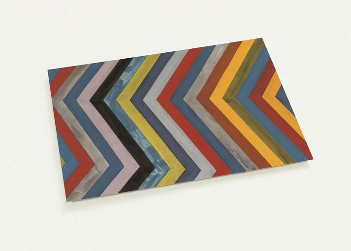Irregular Bands with Colors Superimposed By Sol LeWitt Pack of 10 Post Cards | Sol LeWitt Post Cards | A6 (10.5 x 14.8 cm) - 4.1 x 5.8 inches