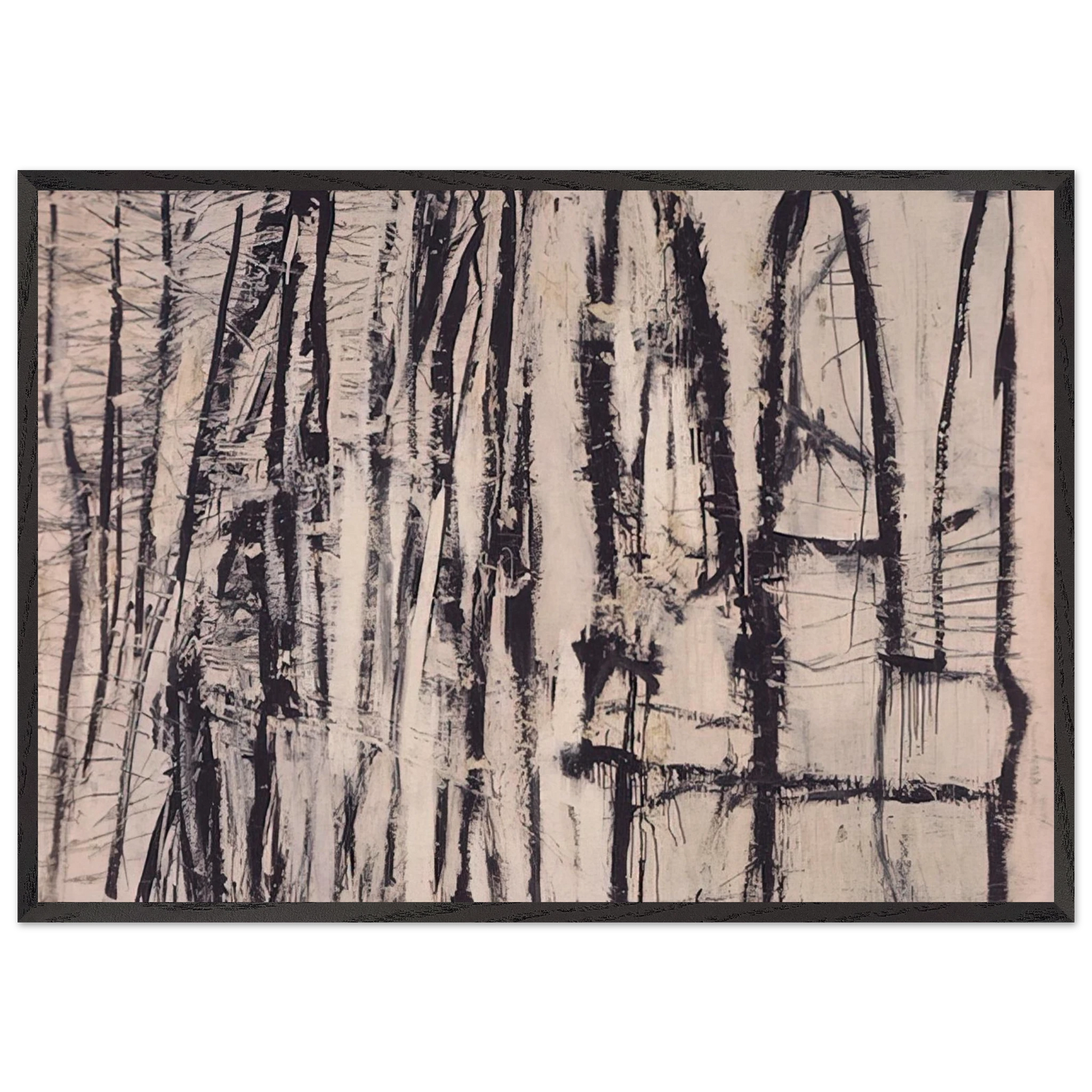 Quarzeat - Cy Twombly Framed Art Print – Black Wooden Frame - Default Title - -Framed Art Print