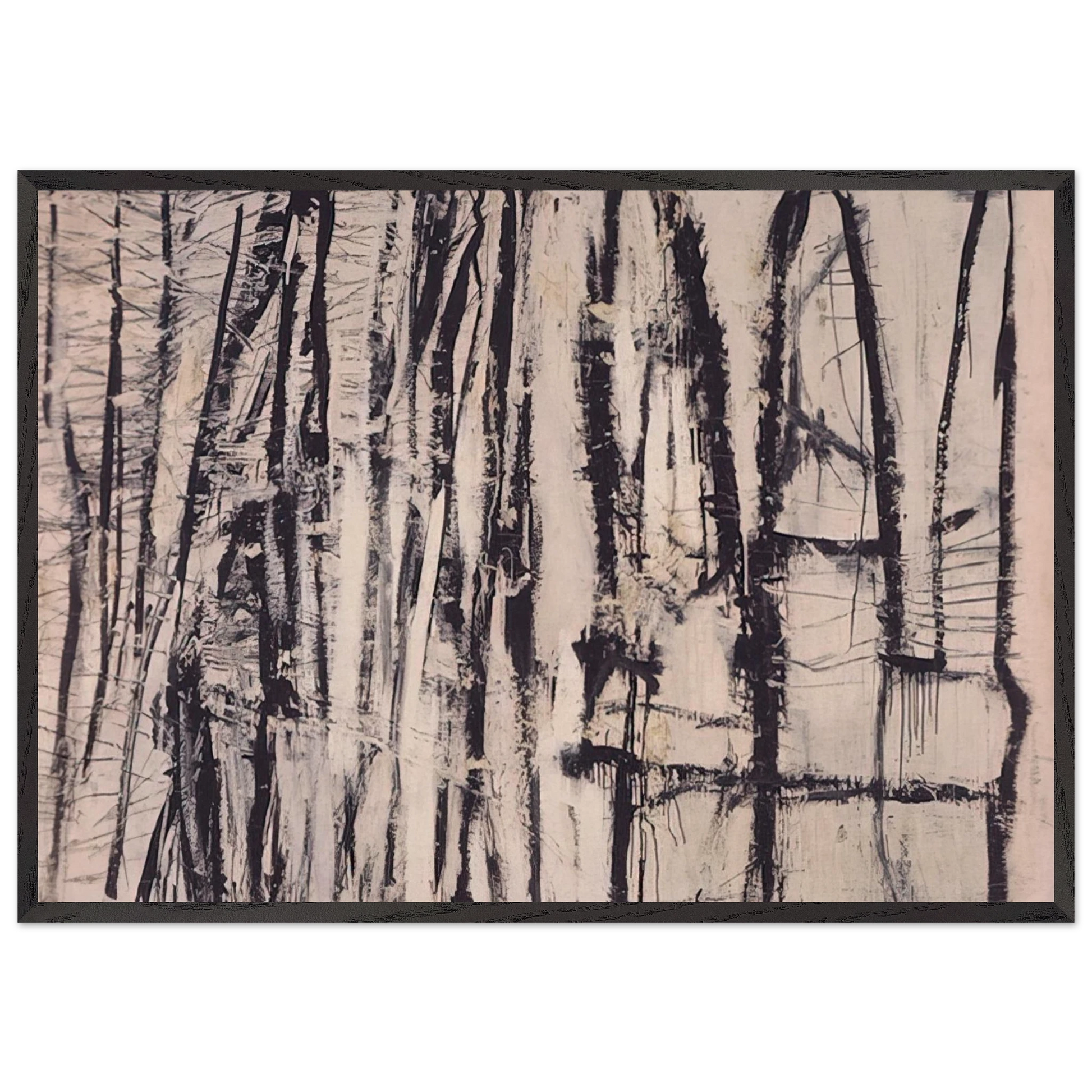 Quarzeat - Cy Twombly Framed Art Print – Black Wooden Frame - Default Title - -Framed Art Print