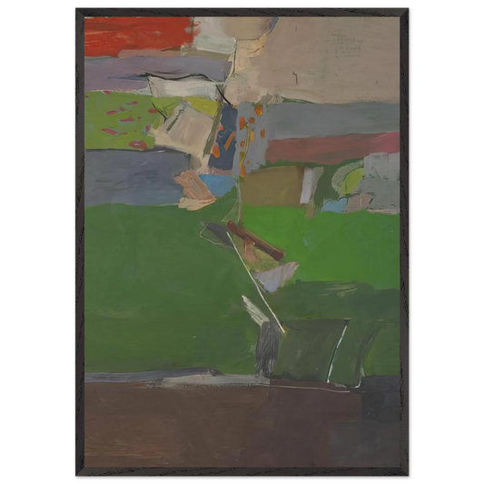 Berkeley 13 - Richard Diebenkorn Framed Art Print – Black Wooden Frame - Default Title - -Framed Art Print