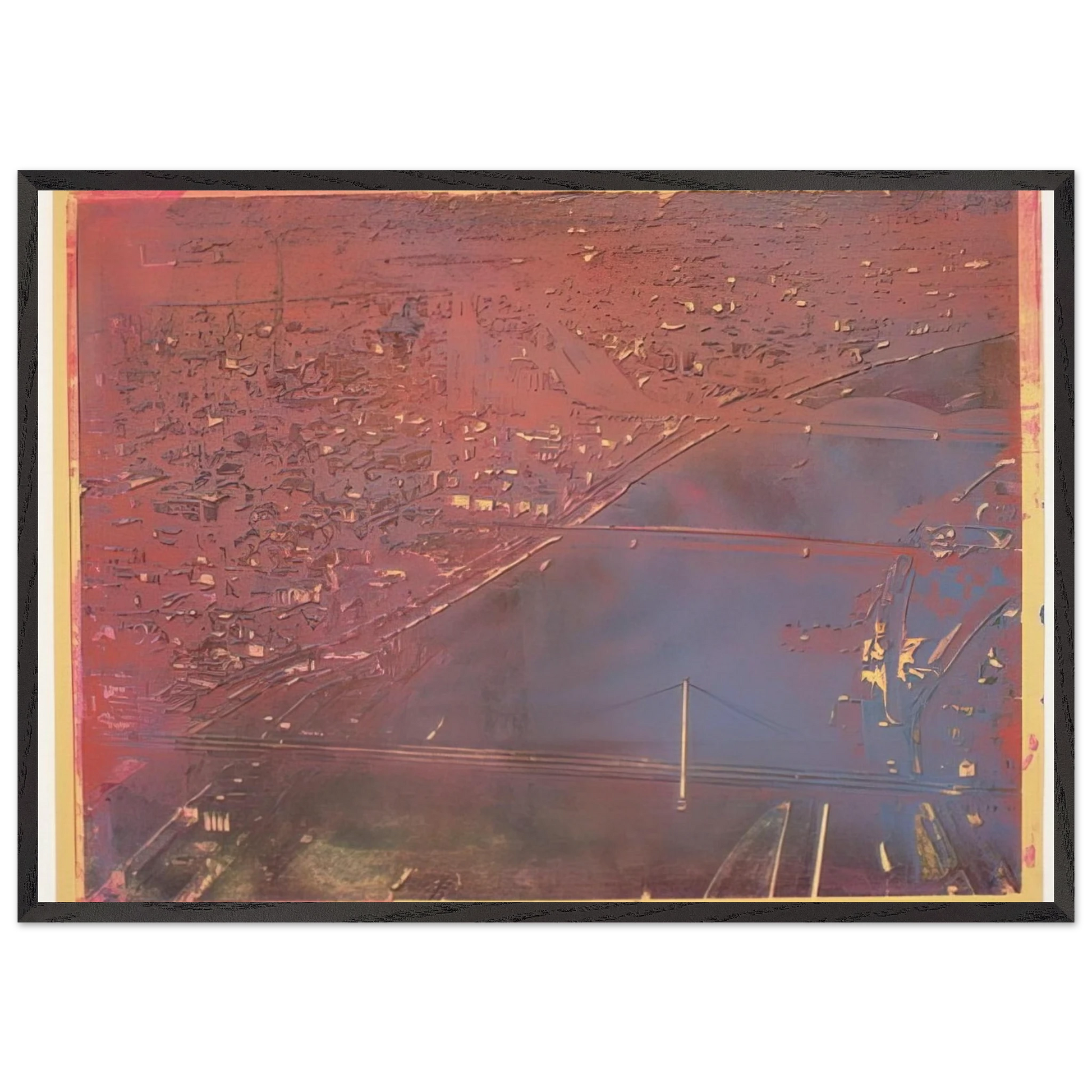 Cologne - 1970 - Dieter Roth 70x100 cm / 28x40 inches Framed Art Print – Black Wooden Frame