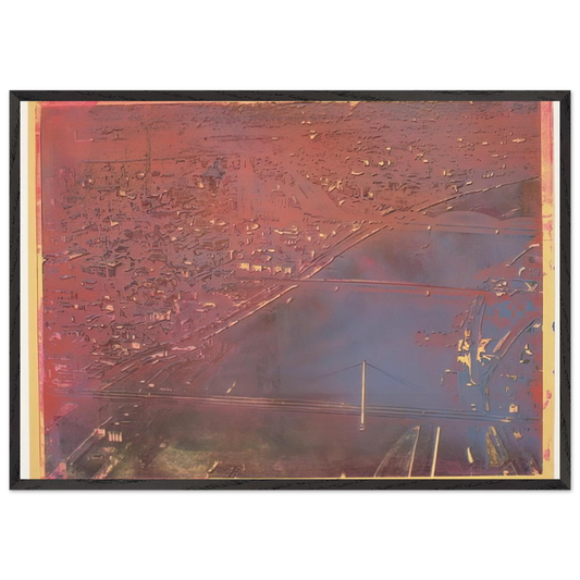 Cologne - 1970 - Dieter Roth 70x100 cm / 28x40 inches Framed Art Print – Black Wooden Frame