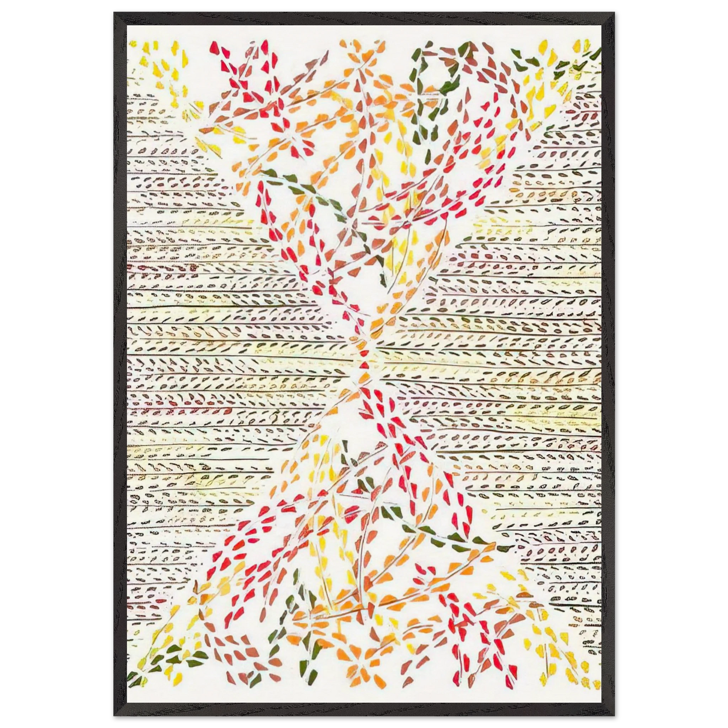 D181OULEURS IDEES 1 - Sonia Delaunay Framed Art Print – Black Wooden Frame - Default Title - -Framed Art Print