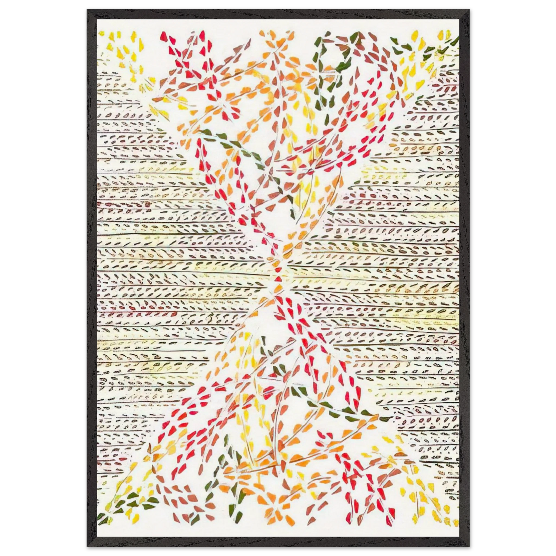 D181OULEURS IDEES 1 - Sonia Delaunay Framed Art Print – Black Wooden Frame - Default Title - -Framed Art Print