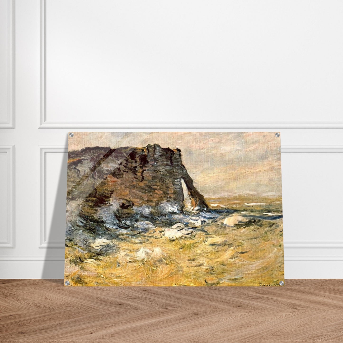 Port d`Aval - claude monet Acrylic Print - 70x100 cm / 28x40″ inches