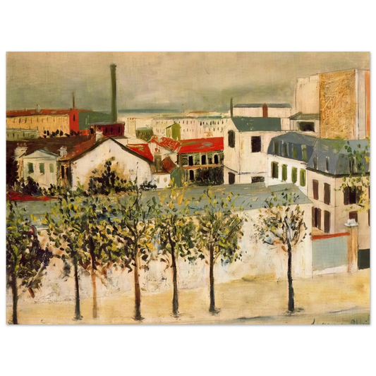 Maurice Utrillo - PARIS SUBURBS Fine Art Poster - Default Title