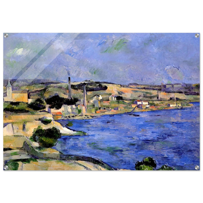 The Bay of l'Estaque and Saint-Henri - Paul Cézanne Acrylic Print - 70x100 cm / 28x40″ inches