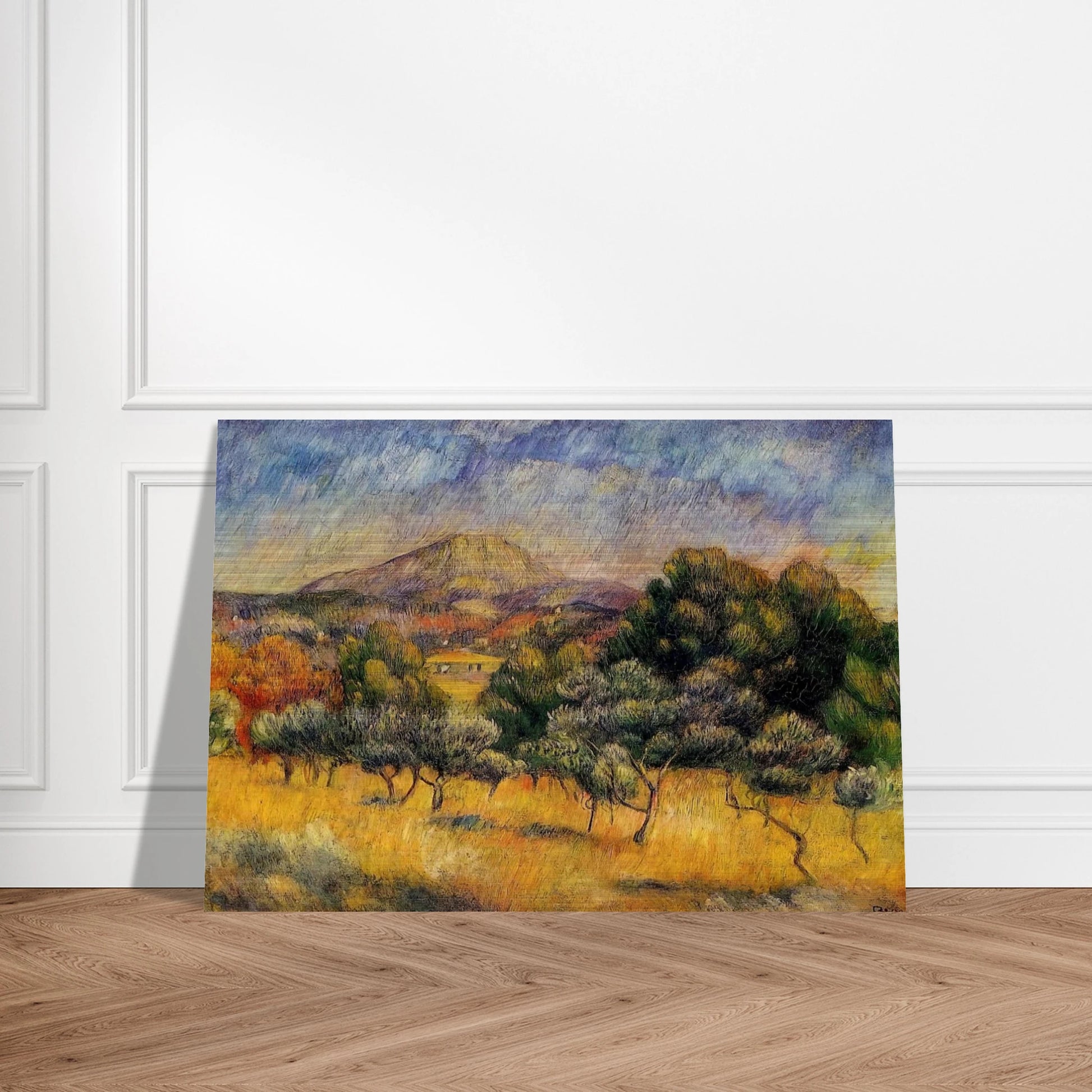 Mount Sainte Victoire - Pierre-Auguste Renoir Brushed Aluminum Print - 70x100 cm / 28x40 inches | Pierre-Auguste Renoir Aluminum Print | Pierre-Auguste Renoir Prints