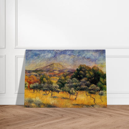 Mount Sainte Victoire - Pierre-Auguste Renoir Brushed Aluminum Print - 70x100 cm / 28x40 inches | Pierre-Auguste Renoir Aluminum Print | Pierre-Auguste Renoir Prints