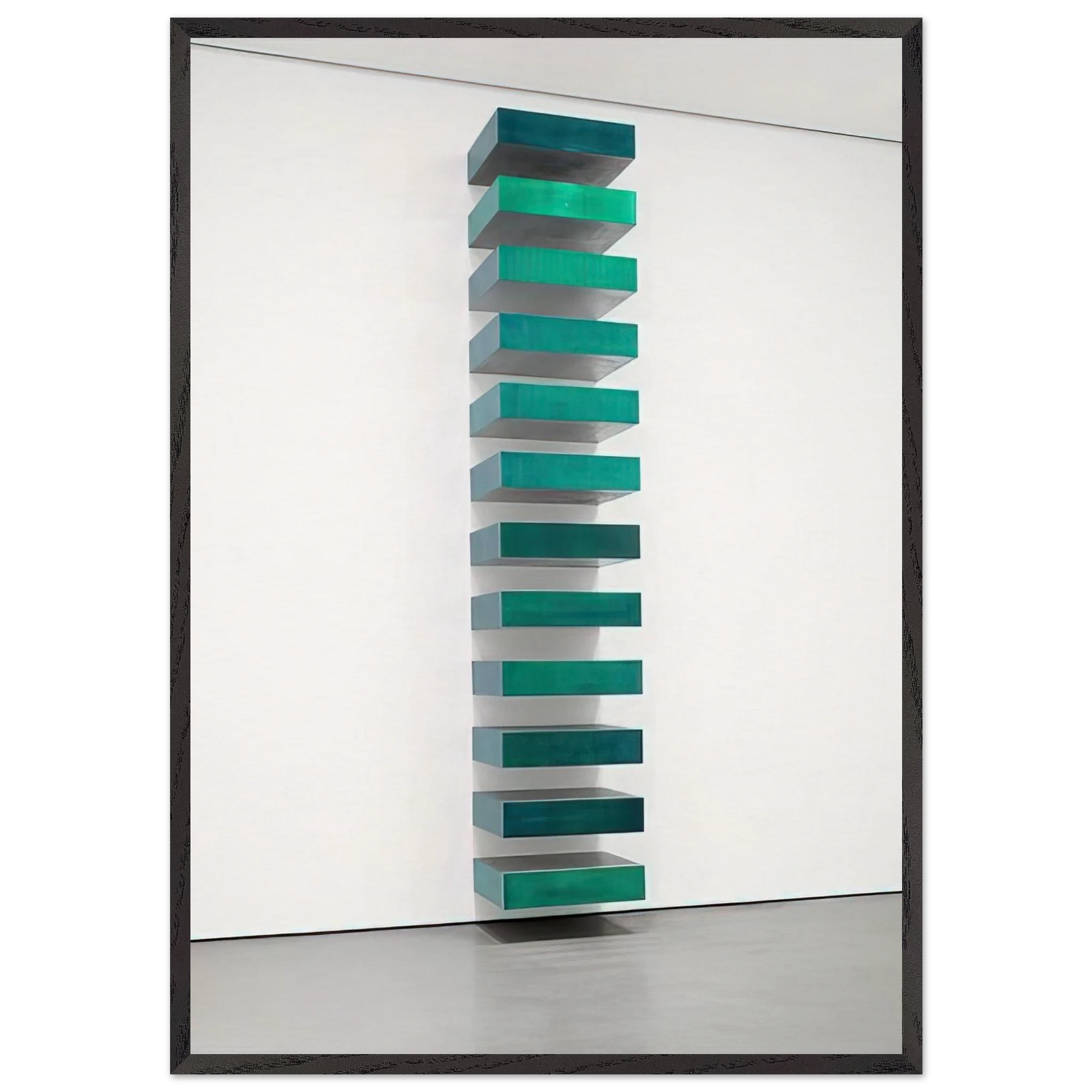 Untitled - 1967 N4 - Donald Judd Framed Art Print – Black Wooden Frame - Default Title - -Framed Art Print