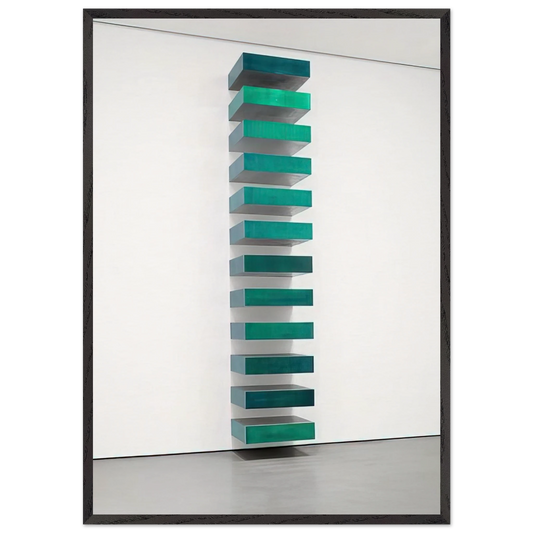 Untitled - 1967 N4 - Donald Judd 70x100 cm / 28x40 inches Framed Art Print – Black Wooden Frame