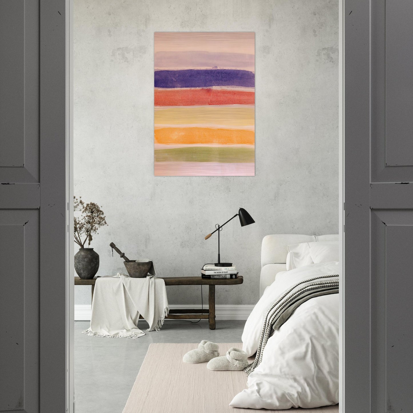 Meadow - 1981 - Ronnie Landfield Brushed Aluminum Print - 70x100 cm / 28x40 inches | Ronnie Landfield Aluminum Print | Ronnie Landfield Prints