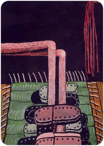 GREEN RUG By Philip Guston Pack of 10 Post Cards | Philip Guston Post Cards | A6 (10.5 x 14.8 cm) - 4.1 x 5.8 inches