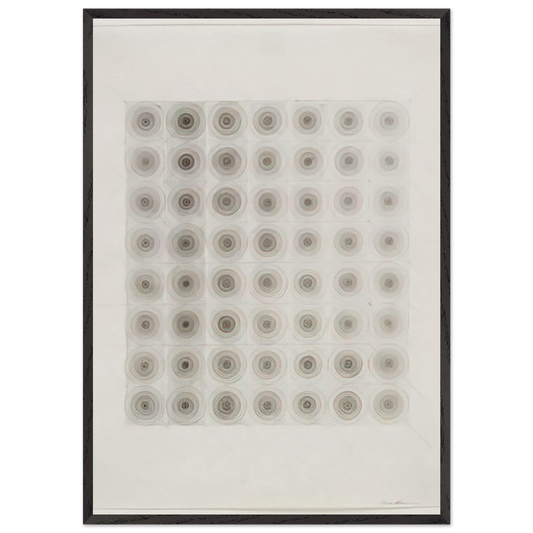 UNTITLED 1966 N2 - Eva Hesse Framed Art Print – Black Wooden Frame - Default Title - -Framed Art Print