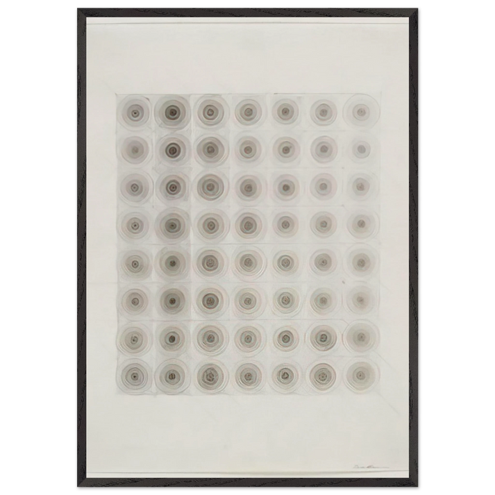 UNTITLED 1966 N2 - Eva Hesse 70x100 cm / 28x40 inches Framed Art Print – Black Wooden Frame