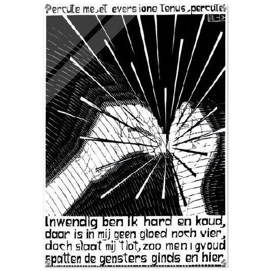EMBLEMATA FLINT - MC Escher Acrylic Print - 70x100 cm / 28x40″ inches | Maurits Cornelis Escher Prints