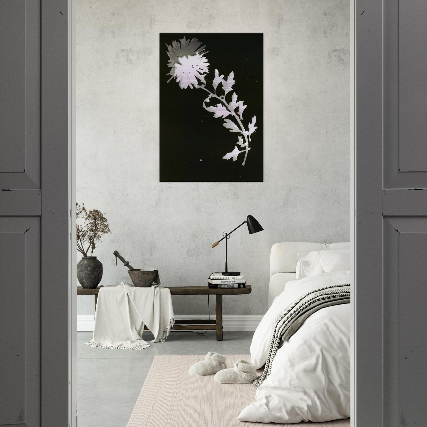 Flower - Laszlo Moholy-Nagy Brushed Aluminum Print - 70x100 cm / 28x40 inches | Laszlo Moholy-Nagy Aluminum Print | Laszlo Moholy-Nagy Prints