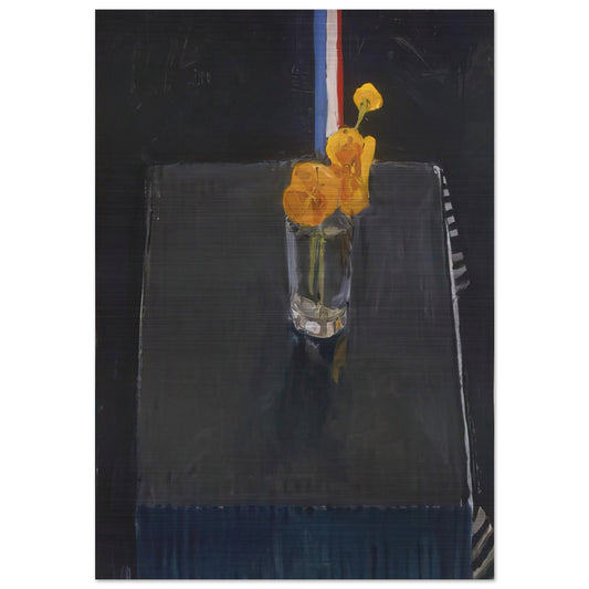 Poppies - Richard Diebenkorn Brushed Aluminum Print - 70x100 cm / 28x40 inches | Richard Diebenkorn Aluminum Print | Richard Diebenkorn Prints