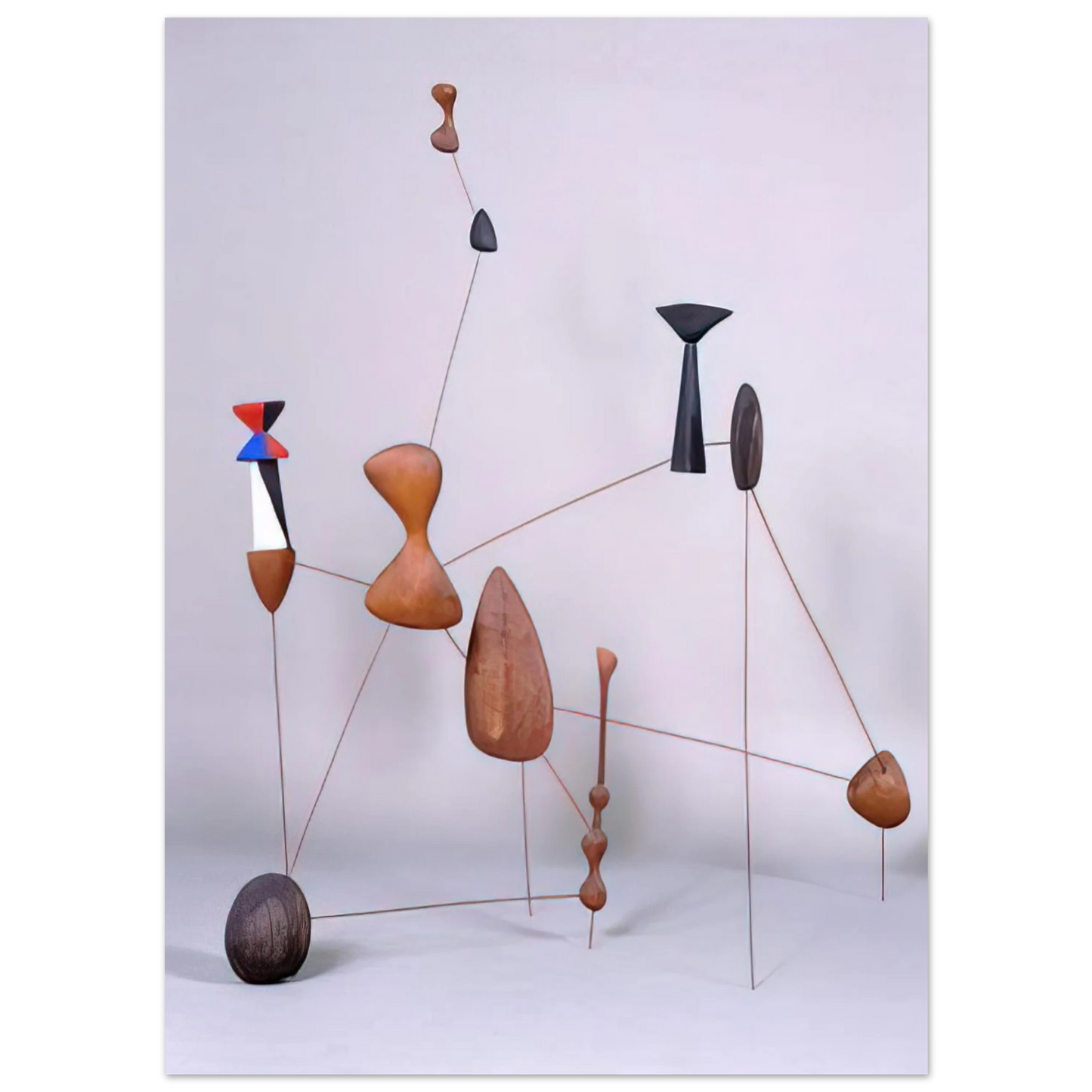 Alexander Calder - VERTICAL CONSTELLATION WITH BOMB 1943 Fine Art Poster - 75x100 cm / 30x40 inches