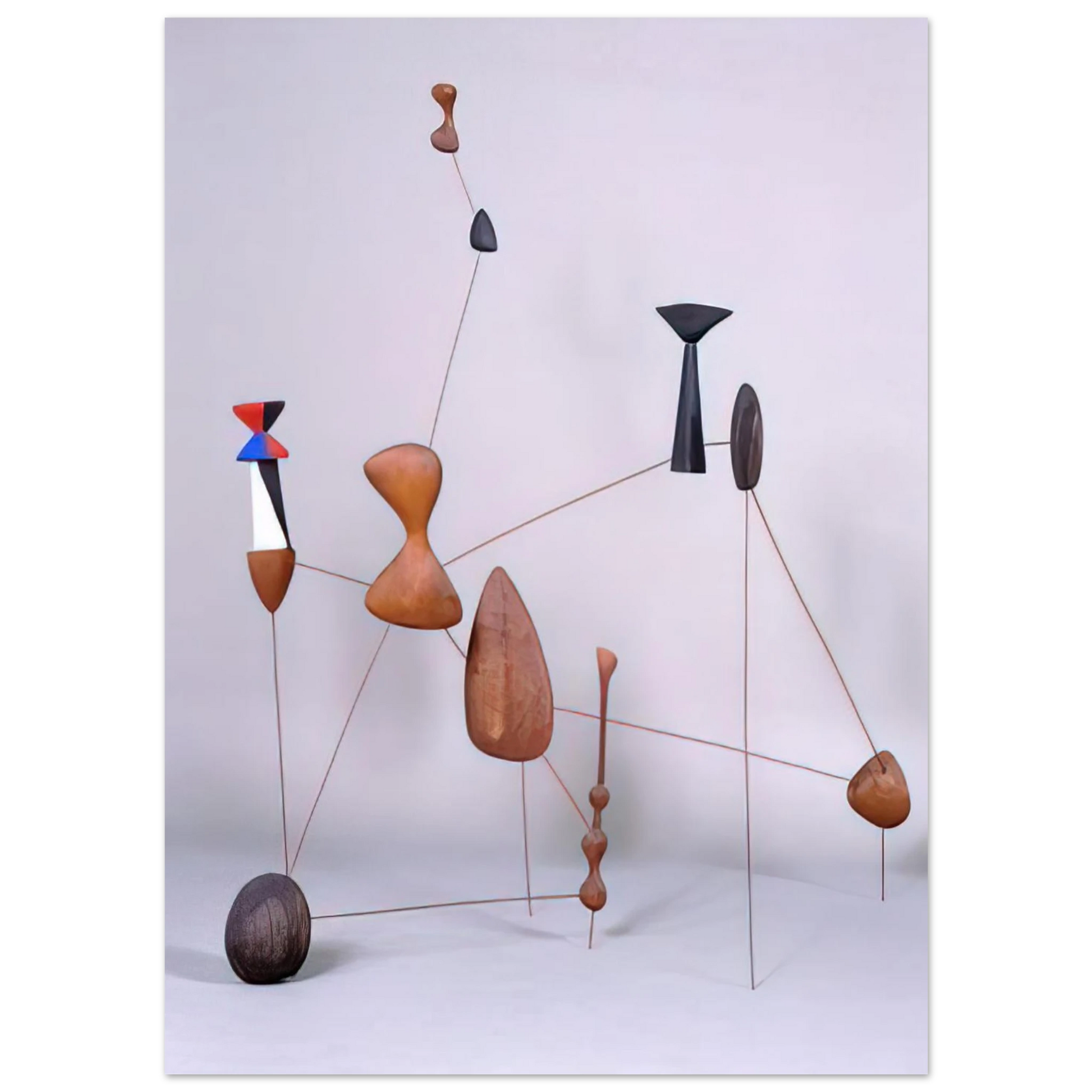 Alexander Calder - VERTICAL CONSTELLATION WITH BOMB 1943 Fine Art Poster - 75x100 cm / 30x40 inches