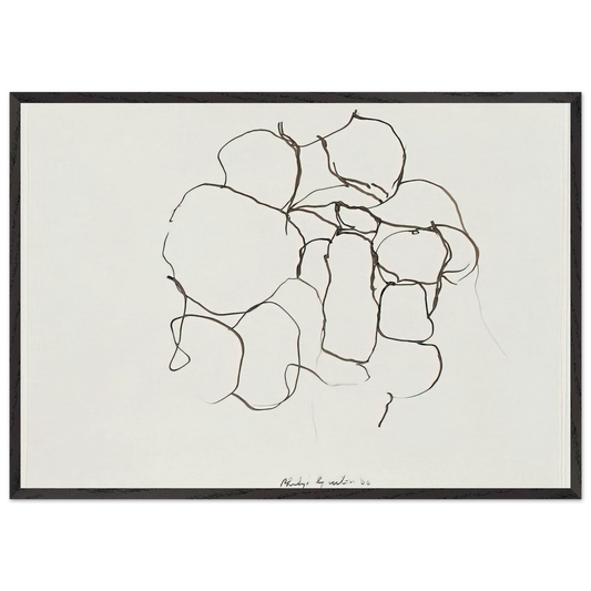 UNTITLED 5 N2 - Philip Guston Framed Art Print – Black Wooden Frame - Default Title - -Framed Art Print