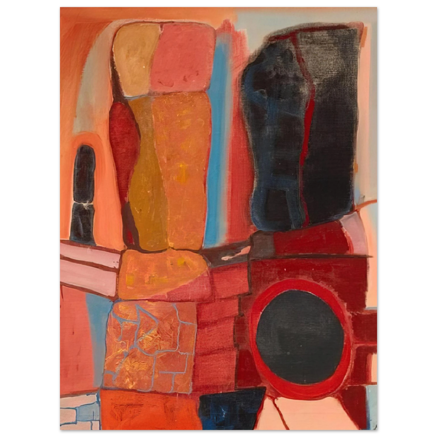 John Ferren - Rock Totems - 1948 Fine Art Poster - Default Title