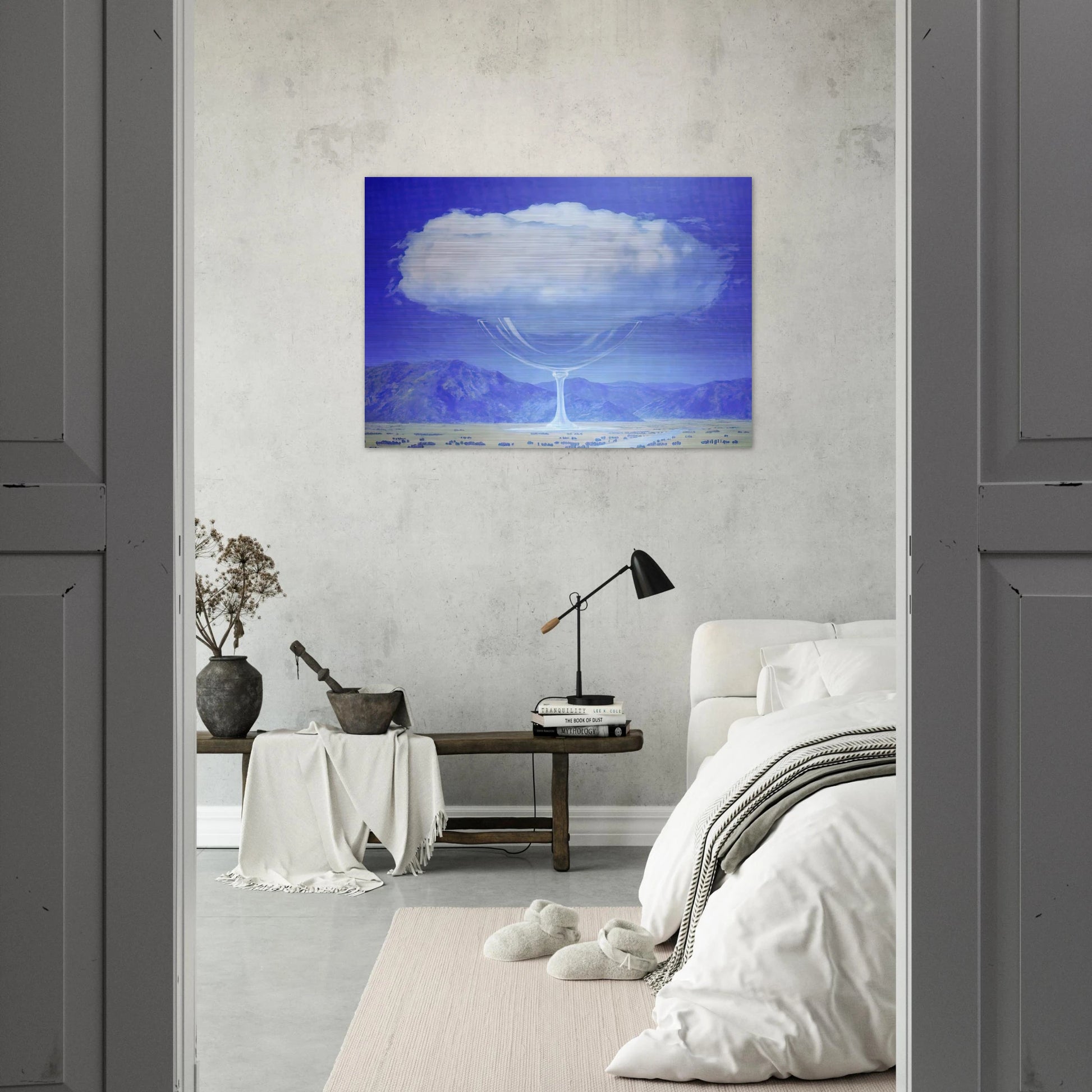 THE HEARTSTRINGS 1960 - Rene Magritte Brushed Aluminum Print - 70x100 cm / 28x40 inches | Rene Magritte Aluminum Print | Rene Magritte Prints