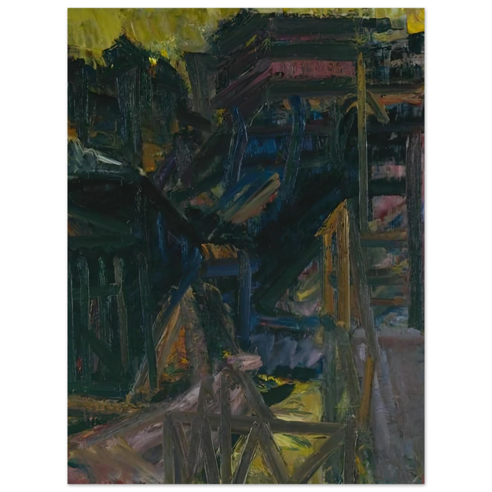 Frank Auerbach - TO THE STUDIOS 1980  75x100 cm / 30x40inches Fine Art Poster