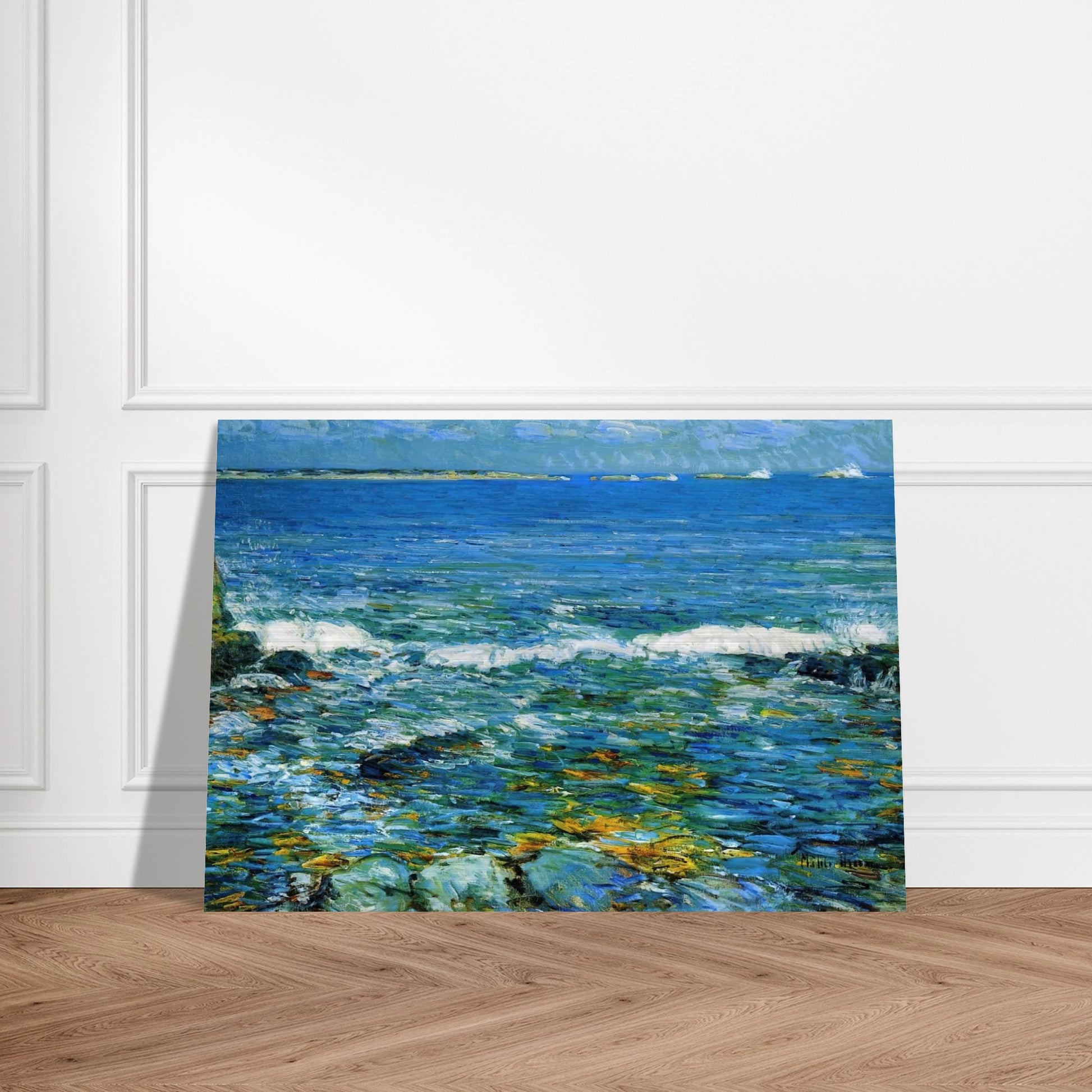 Duck Island from Appledore - Childe Hassam Brushed Aluminum Print - 70x100 cm / 28x40 inches | Childe Hassam Aluminum Print | Childe Hassam Prints