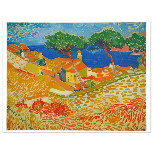 Andre Derain - VIEW OF COLLIOURE 1905 Fine Art Poster - Default Title