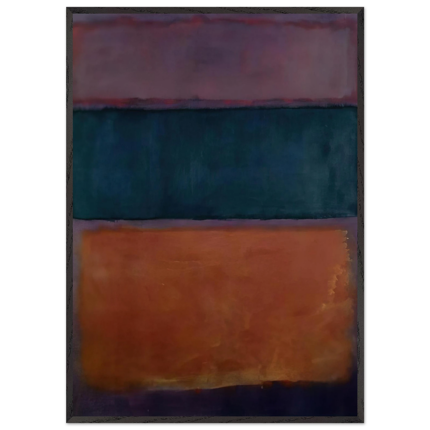 Helen Frankenthaler - Untitled - 1963 Wall art - 40x50 cm / 16x20 inches - Premium Wooden Framed Poster With Fine Art Paper - White frame