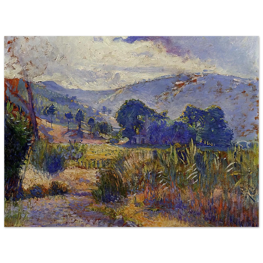 Henri-Edmond Cross - Cabasson Landscape study Fine Art Poster - Default Title