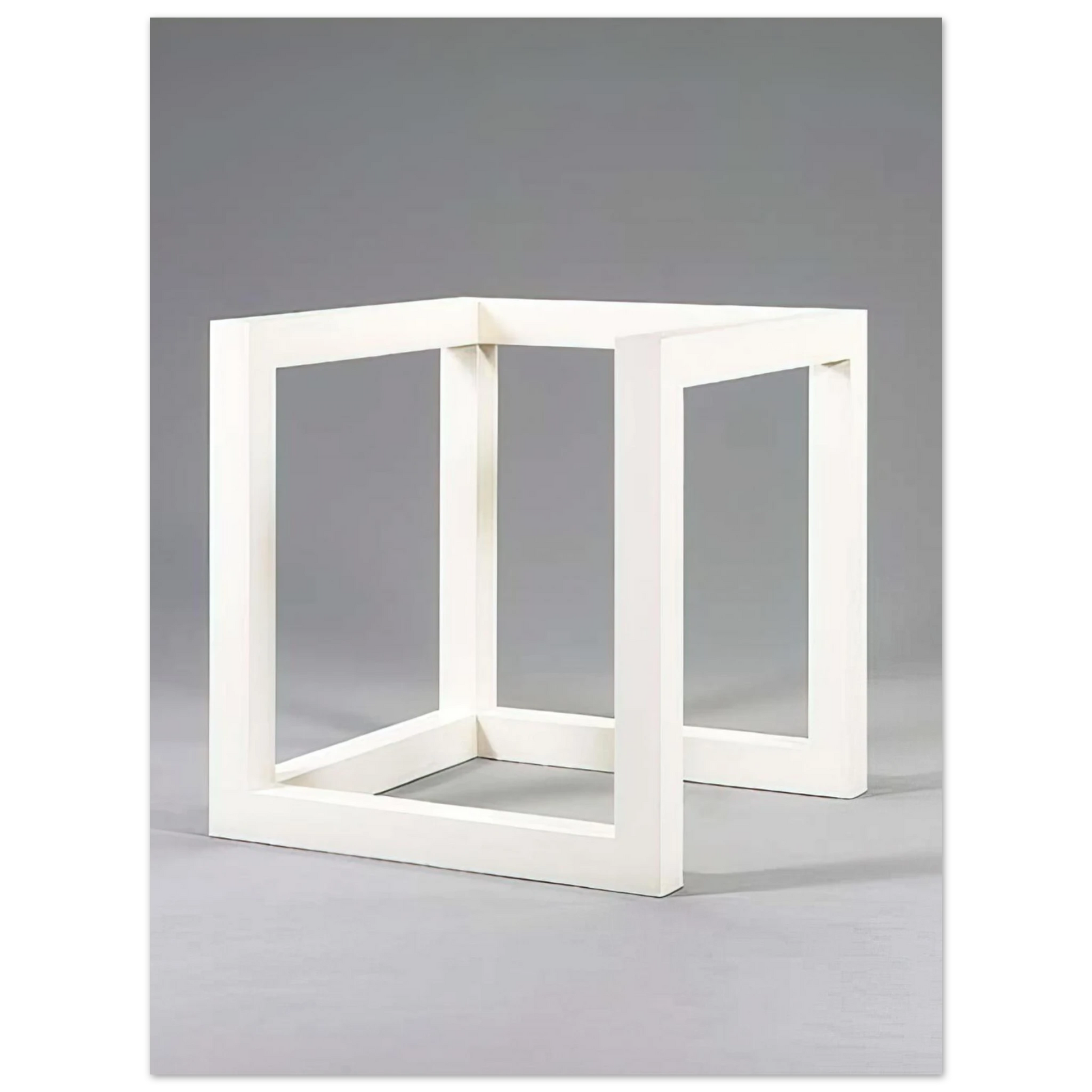 Sol LeWitt - Incomplete Cube 10-4 Fine Art Poster - Default Title