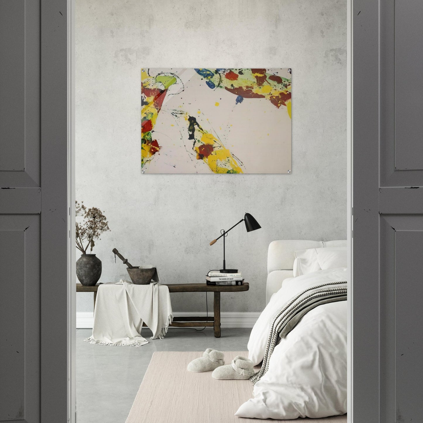 Coral Trails - Sam Francis Acrylic Print - 70x100 cm / 28x40″ inches | Sam Francis Wall Art | Sam Francis Prints