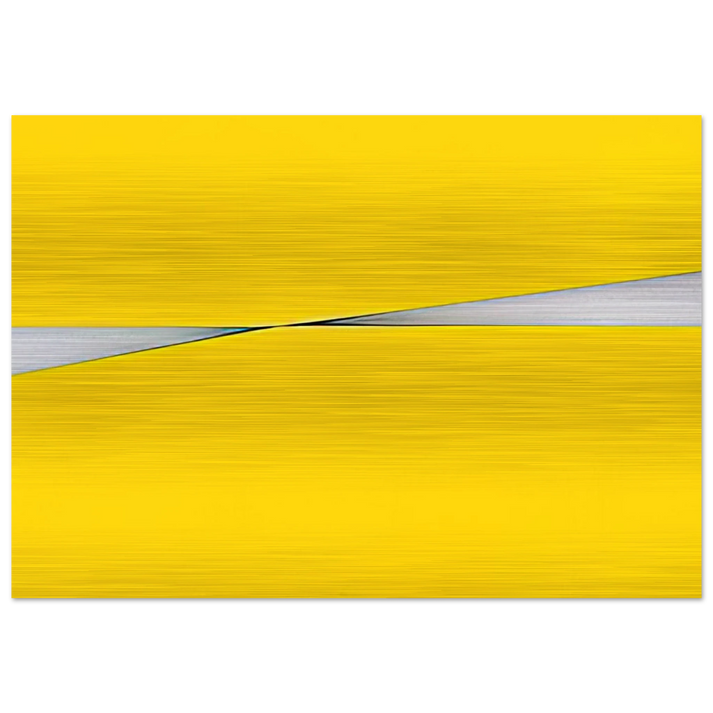 Amarillo - 1971 - Carmen Herrera Brushed Aluminum Print - 70x100 cm / 28x40 inches | Carmen Herrera Aluminum Print | Carmen Herrera Prints