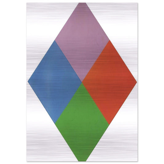 Aus violettem kern - 1967 - Max Bill Brushed Aluminum Print - 70x100 cm / 28x40 inches | Max Bill Aluminum Print | Max Bill Prints