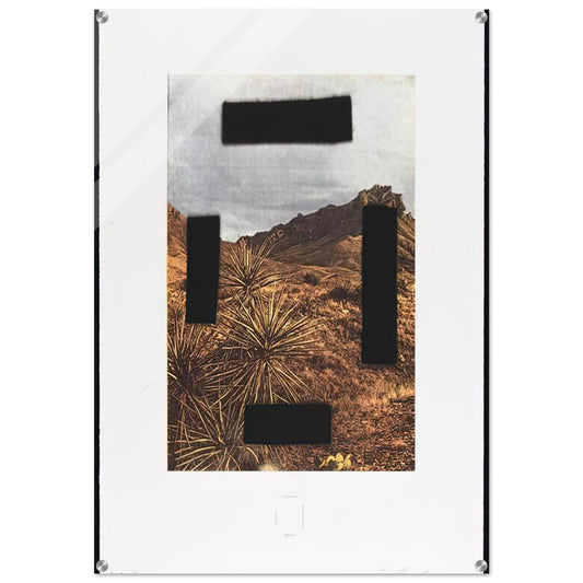 NOOSE AROUND YOUR NECK COUNTRY CITYSCAPES SERIES 2001 - Edward Ruscha Acrylic Print - 70x100 cm / 28x40″ inches