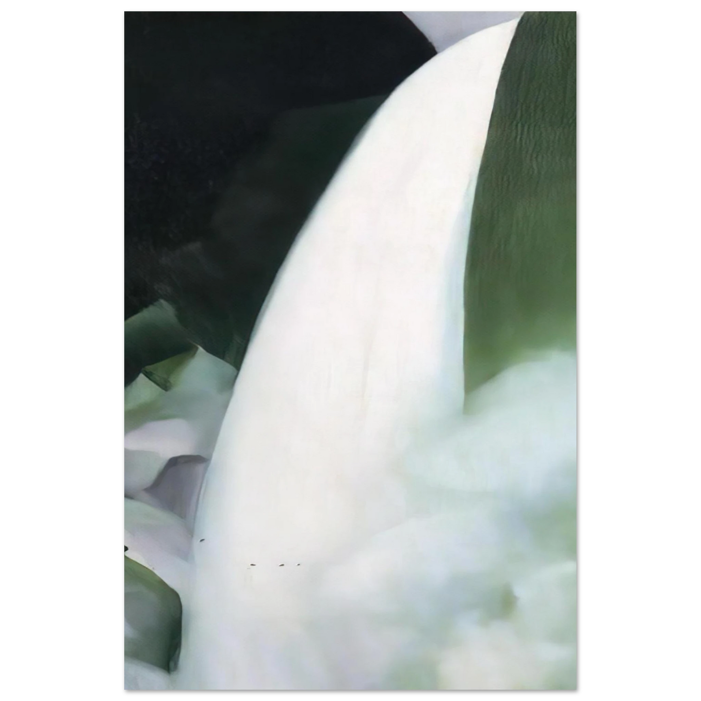 Georgia O'Keeffe - Green and White Fine Art Poster - 75x100 cm / 30x40 inches