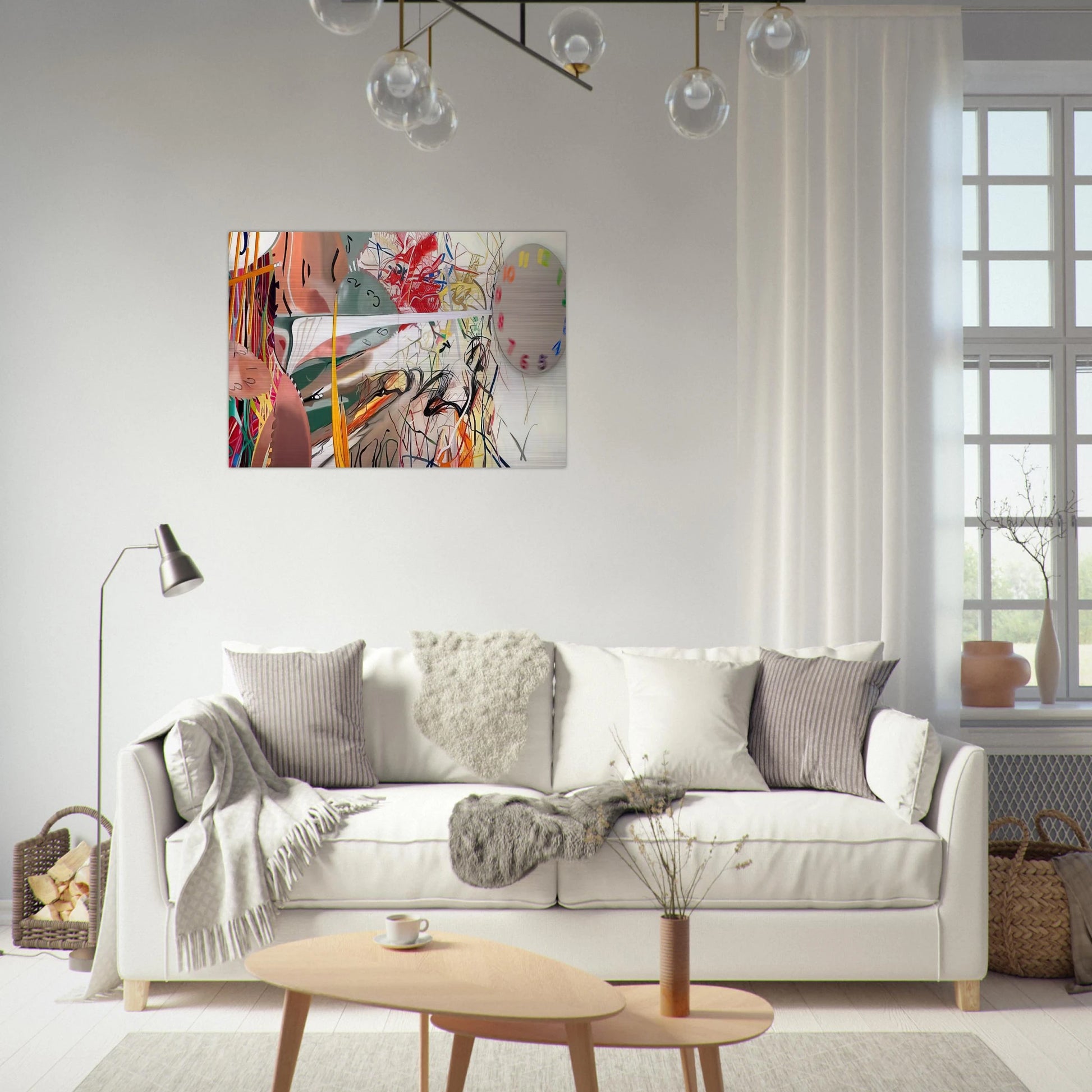 Time Stops the Face Continues - James Rosenquist Brushed Aluminum Print - 70x100 cm / 28x40 inches | James Rosenquist Aluminum Print | James Rosenquist Prints