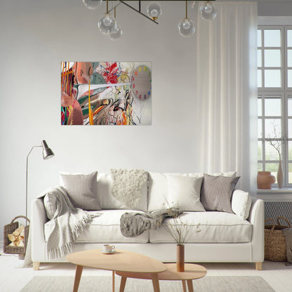 Time Stops the Face Continues - James Rosenquist Brushed Aluminum Print - 70x100 cm / 28x40 inches | James Rosenquist Aluminum Print | James Rosenquist Prints